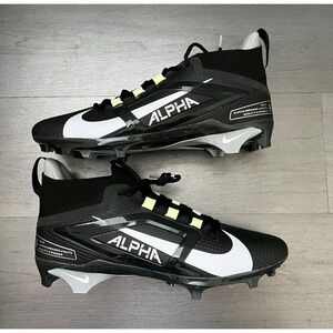 Nike Alpha Menace 4 Elite Football Cleats Black FD7036-001 Men's Size 10 NEW